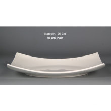 Beau bol caramique carré / bol de nouilles de plaine blanche / bol de pâtes en porcelaine pure